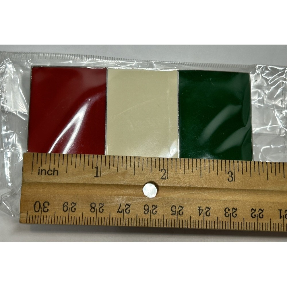 Italian Flag Belt‎ Buckle NOS 3.5" Italy Proud Italian Stallion - Picture 6 of 7